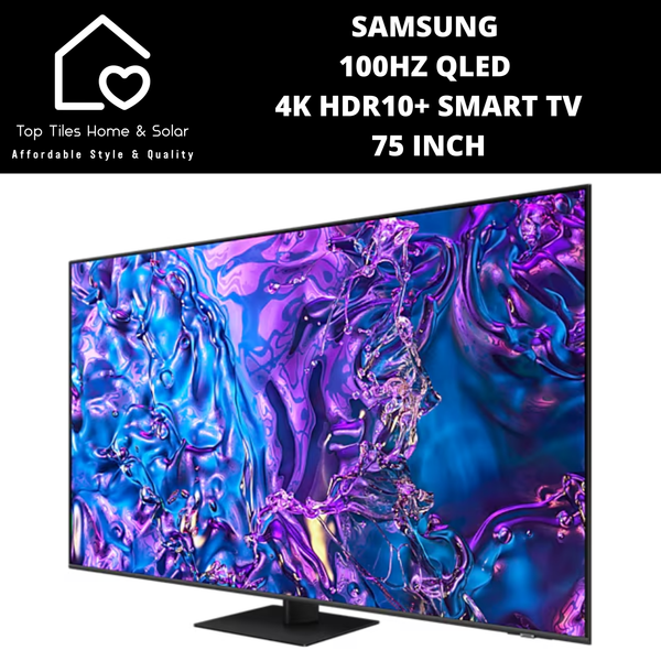 Samsung 100Hz QLED 4K HDR10+ Smart TV - 75 Inch