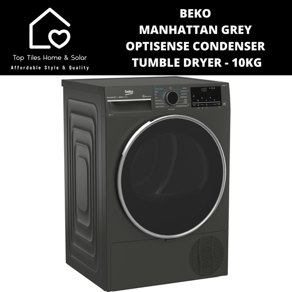 Beko Manhattan Grey OptiSense Condenser Tumble Dryer - 10kg