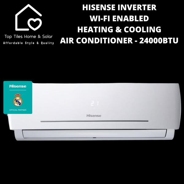 Hisense Inverter Wi-Fi Enabled Heating & Cooling Air Conditioner - 24000BTU