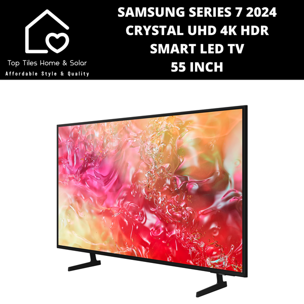 Samsung Series 7 2024 - Crystal UHD 4K HDR Smart LED TV - 55 Inch