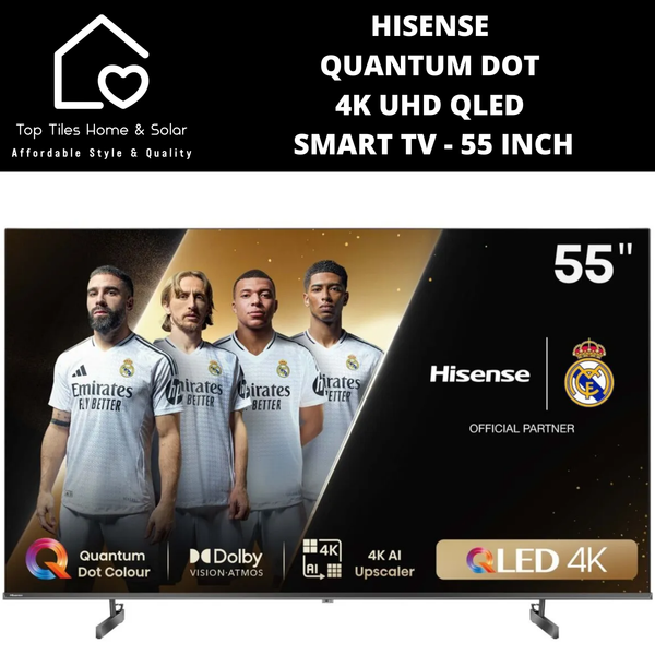 Hisense Quantum Dot 4K UHD QLED Smart TV - 55 Inch