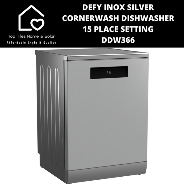 Defy Inox Silver CornerWash Dishwasher - 15 Place Setting DDW366