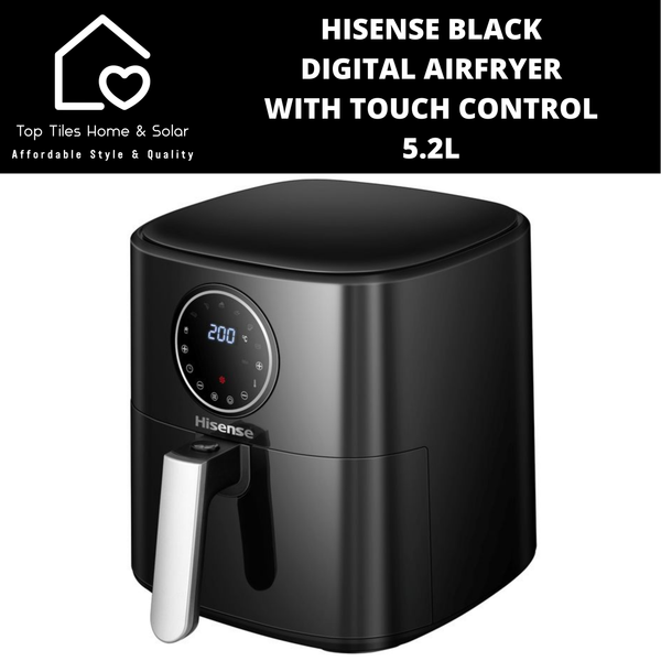 Hisense Black Digital Airfryer with Touch Control - 5.2L