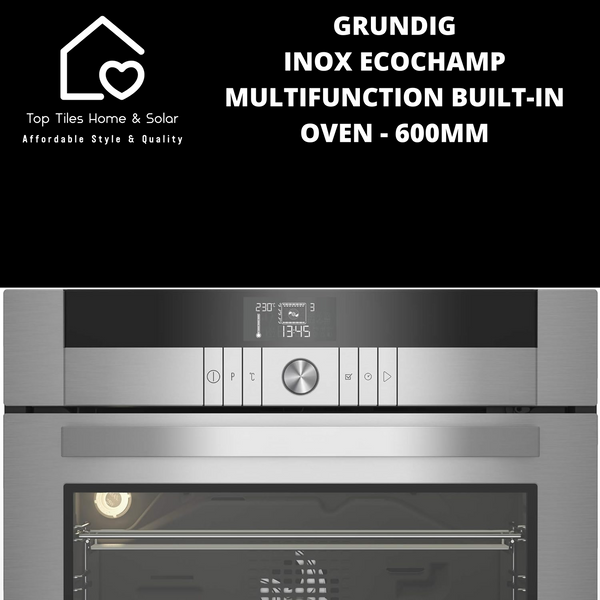 Grundig Inox EcoChamp Multifunction Built-in Oven - 600mm