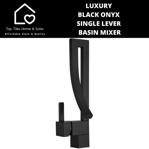 Luxury Black Onyx Single Lever Basin Mixer