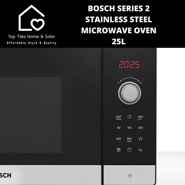 Bosch Series 2 Stainless Steel Microwave Oven - 25L