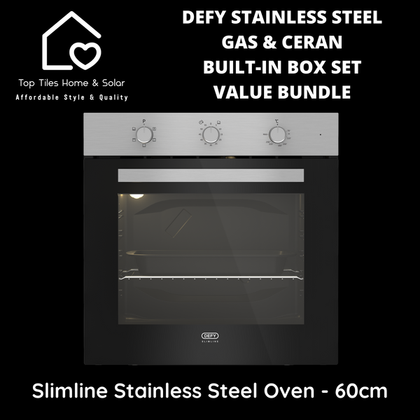 Defy Stainless Steel Ceran & Gas Built-in Box Set - Value Bundle 2