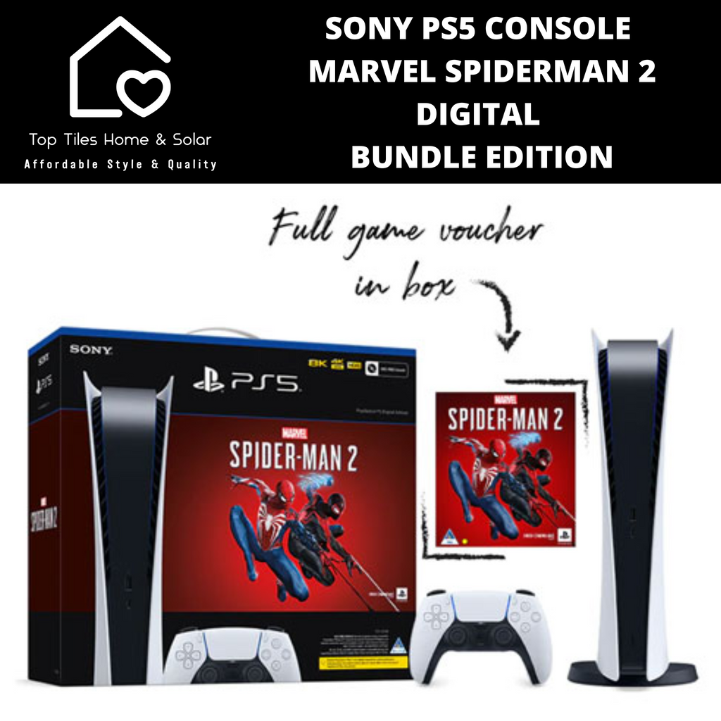 Sony PS5 Console Marvel Spiderman 2 Disc Bundle Edition – Top Tiles Home &  Solar