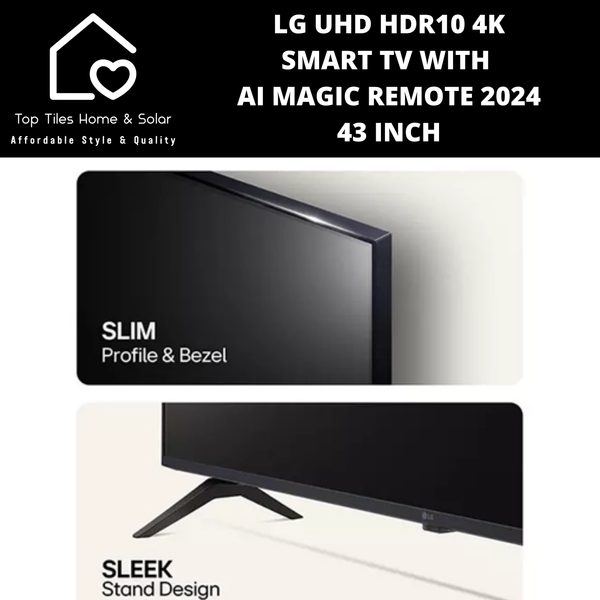 LG UHD HDR10 4K Smart TV with AI Magic Remote 2024 - 43 Inch