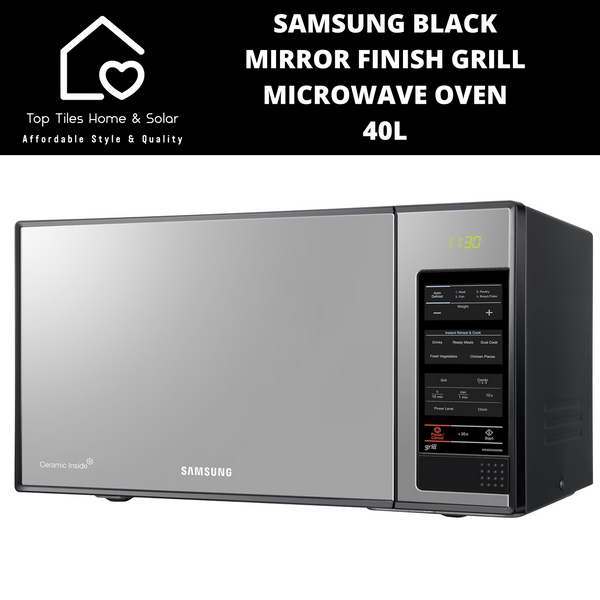 Samsung Black Mirror Finish Grill Microwave Oven - 40L