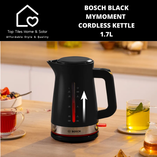 Bosch Black MyMoment Cordless Kettle - 1.7L