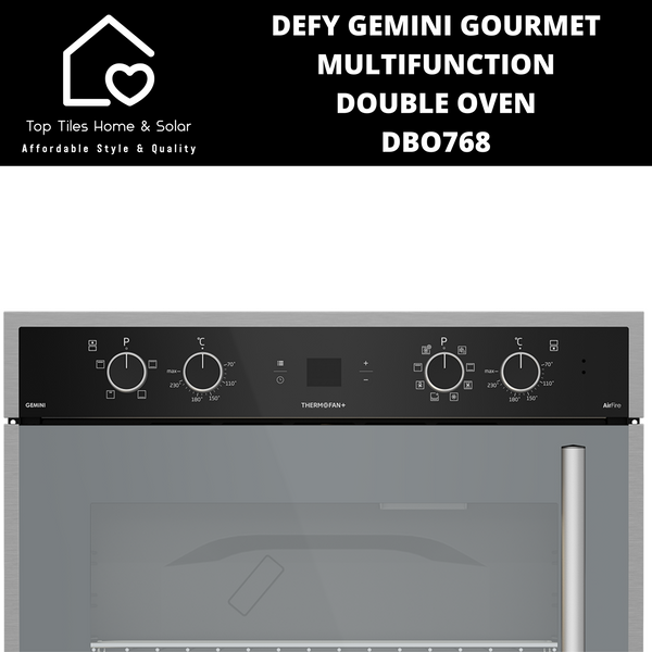 Defy Gemini Gourmet Multifunction Double Oven - DBO768