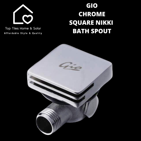 Gio Chrome Square Nikki Bath Spout