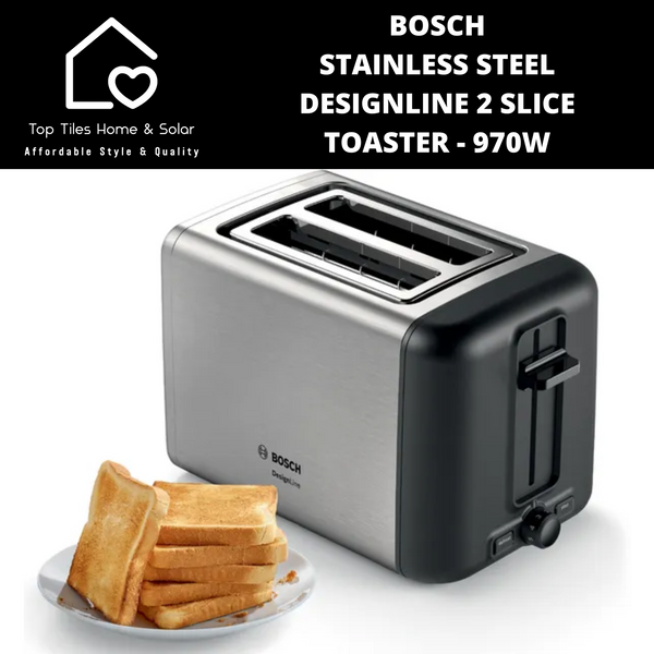 Bosch Stainless Steel DesignLine 2 Slice Toaster - 970W