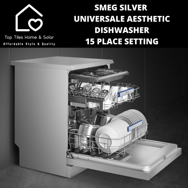 Smeg Silver Universale Dishwasher - 15 Place Setting