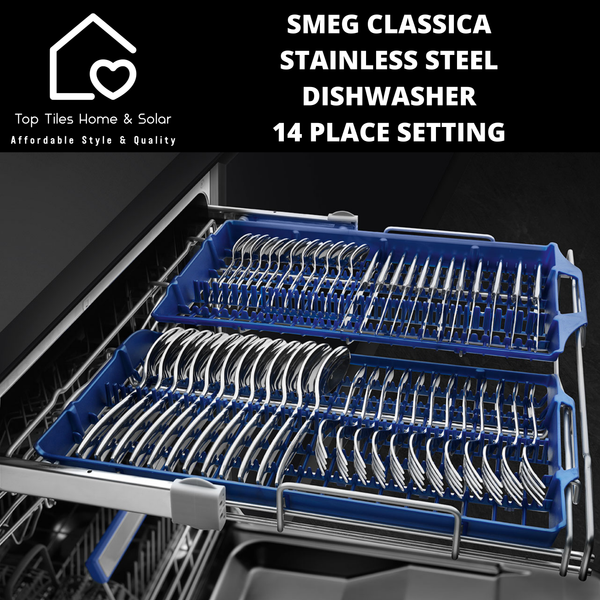 Smeg Classica Stainless Steel Dishwasher - 14 Place Setting