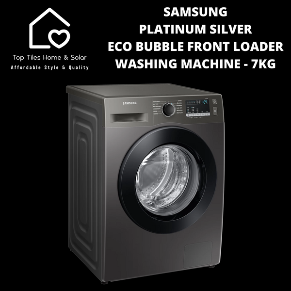 Samsung Platinum Silver Eco Bubble Front Loader Washing Machine - 7kg