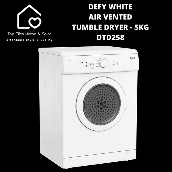 Defy White Air Vented Tumble Dryer - 5kg DTD258