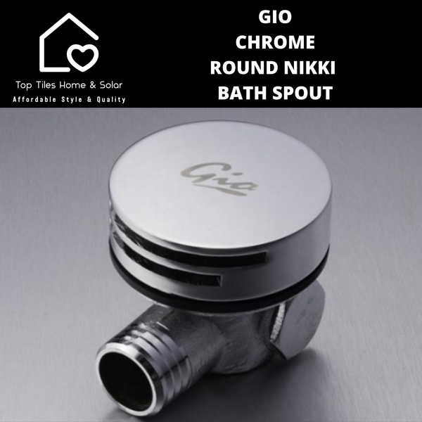 Gio Chrome Round Nikki Bath Spout