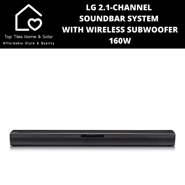 LG 2.1-Channel Soundbar System with Wireless Subwoofer - 160W