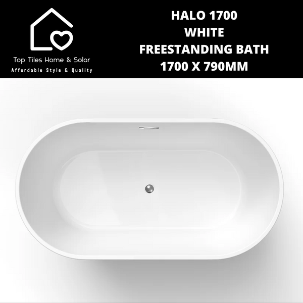 Halo 1700 White Freestanding Bath - 1700 x 790mm