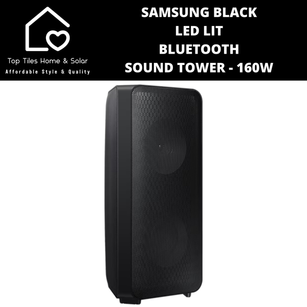 Samsung Black LED Lit Bluetooth Sound Tower - 160W