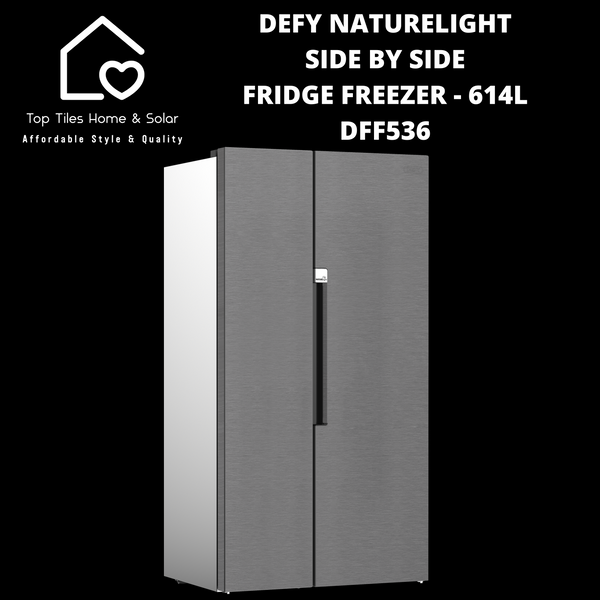 Defy NatureLight Side by Side Fridge Freezer - 614L DFF536