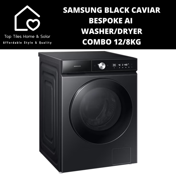 Samsung Black Caviar Bespoke AI Washer Dryer Combo - 12/8kg