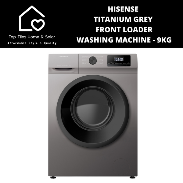 Hisense Titanium Grey Front Loader Washing Machine - 9kg