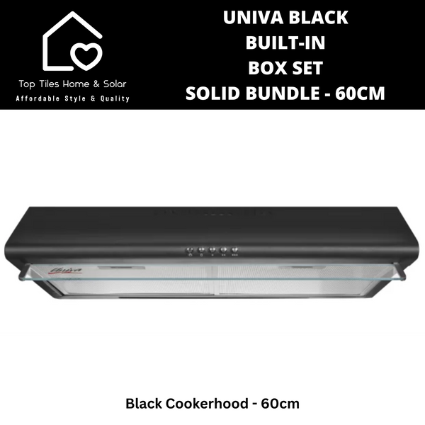 Univa Black Built-in Box Set - Solid Bundle 60cm