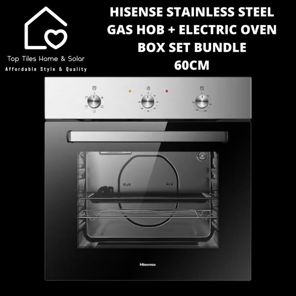 Hisense Gas Hob + Electric Oven Box Set Bundle - 60cm