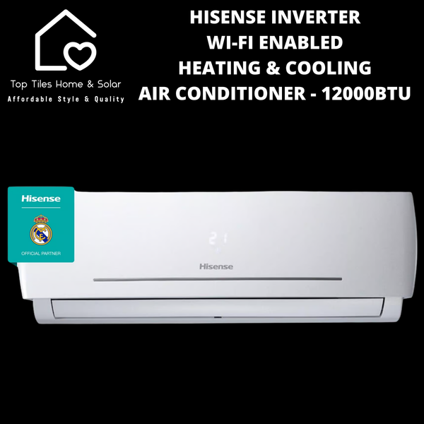 Hisense Inverter Wi-Fi Enabled Heating & Cooling Air Conditioner - 12000BTU