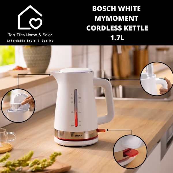 Bosch White MyMoment Cordless Kettle - 1.7L