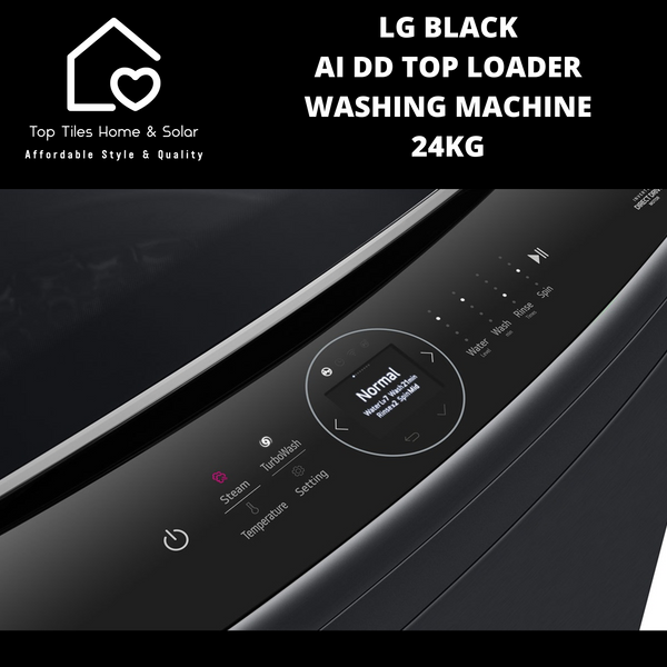 LG Black AI DD Top Loader Washing Machine - 24kg