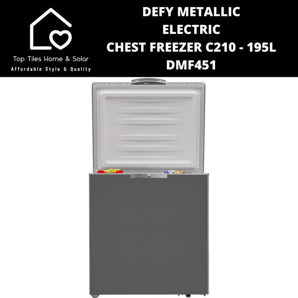 Defy Metallic Electric Chest Freezer C210 - 195L DMF451