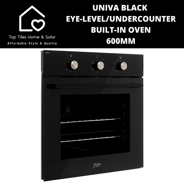 Univa Black Eye-level/Undercounter Built-in oven - 600mm