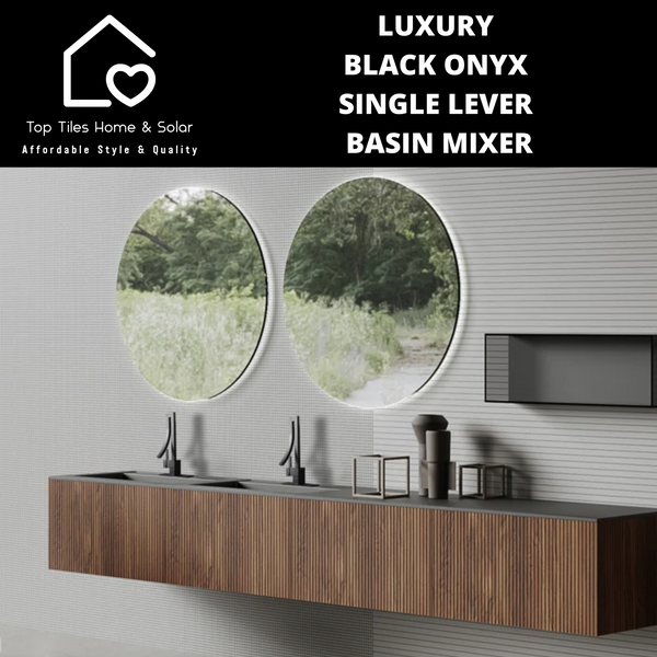 Luxury Black Onyx Single Lever Basin Mixer