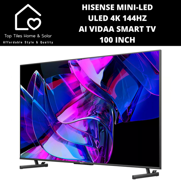 Hisense Mini-LED ULED 4K 144Hz AI VIDAA Smart TV - 100 Inch