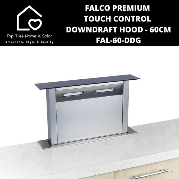 Falco Premium Touch Control Down draft Extractor - 60cm FAL-60-DDG