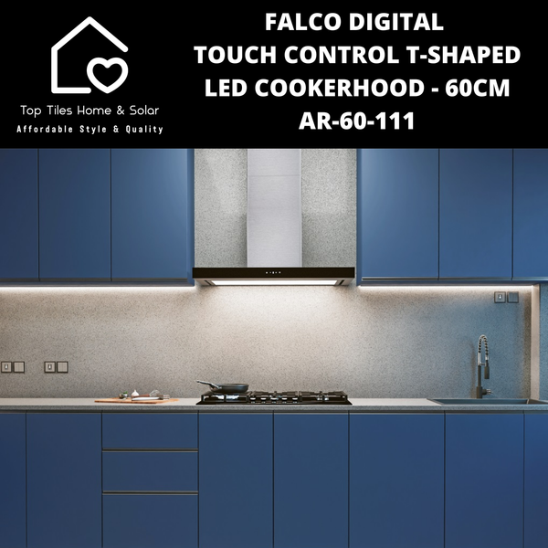 Falco Digital Touch Control T-Shaped LED Cookerhood - 60cm AR-60-111