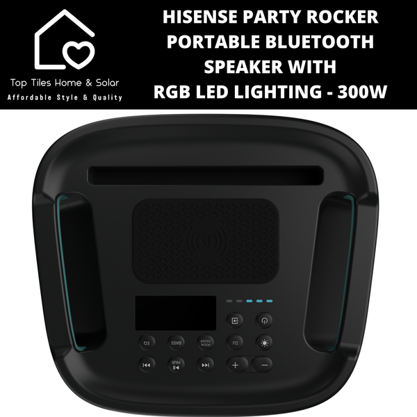 Hisense Party Rocker Portable Bluetooth Speaker With RGB LED Lighting - 300W