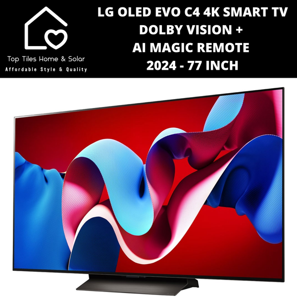 LG OLED EVO C4 4K Smart TV Dolby Vision + AI Magic Remote 2024 - 77 Inch