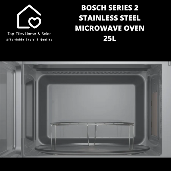 Bosch Series 2 Stainless Steel Microwave Oven - 25L