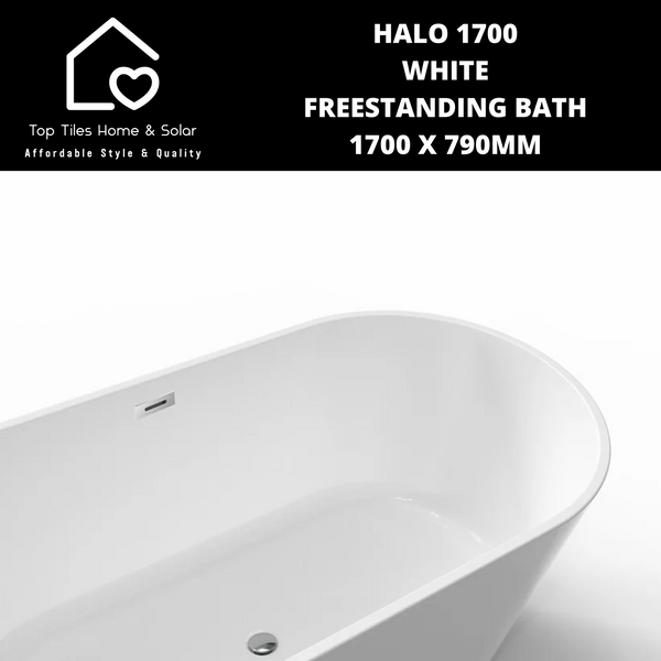 Halo 1700 White Freestanding Bath - 1700 x 790mm