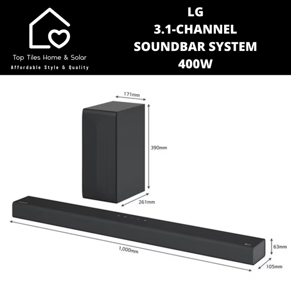 LG 3.1-Channel Soundbar System - 400W