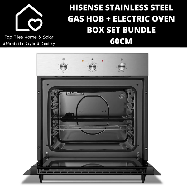 Hisense Gas Hob + Electric Oven Box Set Bundle - 60cm