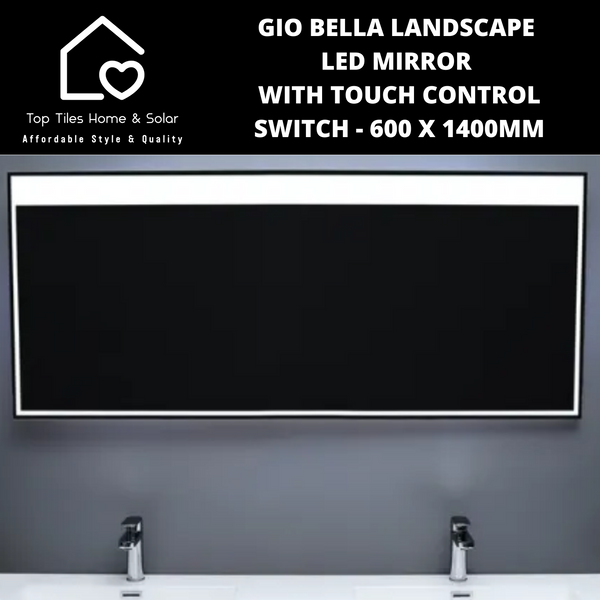 Gio Bella Landscape Backlit LED Mirror - 600 x 1400mm