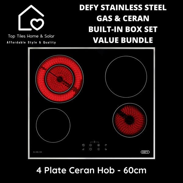 Defy Stainless Steel Ceran & Gas Built-in Box Set - Value Bundle 2