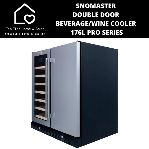 SnoMaster Double Door Beverage/Wine Cooler - 176L Pro Series