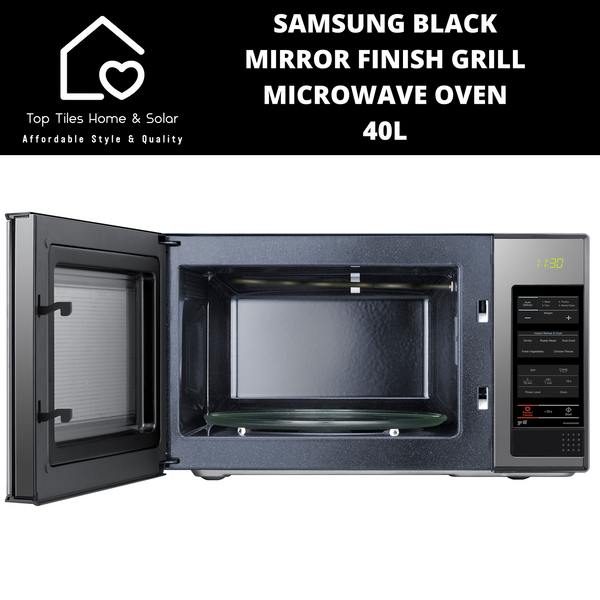 Samsung Black Mirror Finish Grill Microwave Oven - 40L